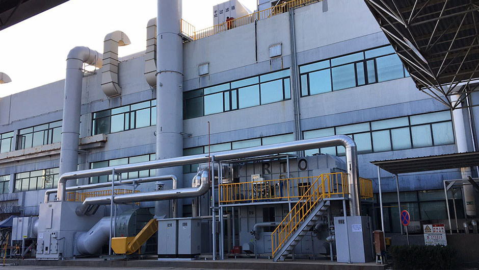 雅馬哈轉輪+蓄熱式焚燒爐（RTO）案例