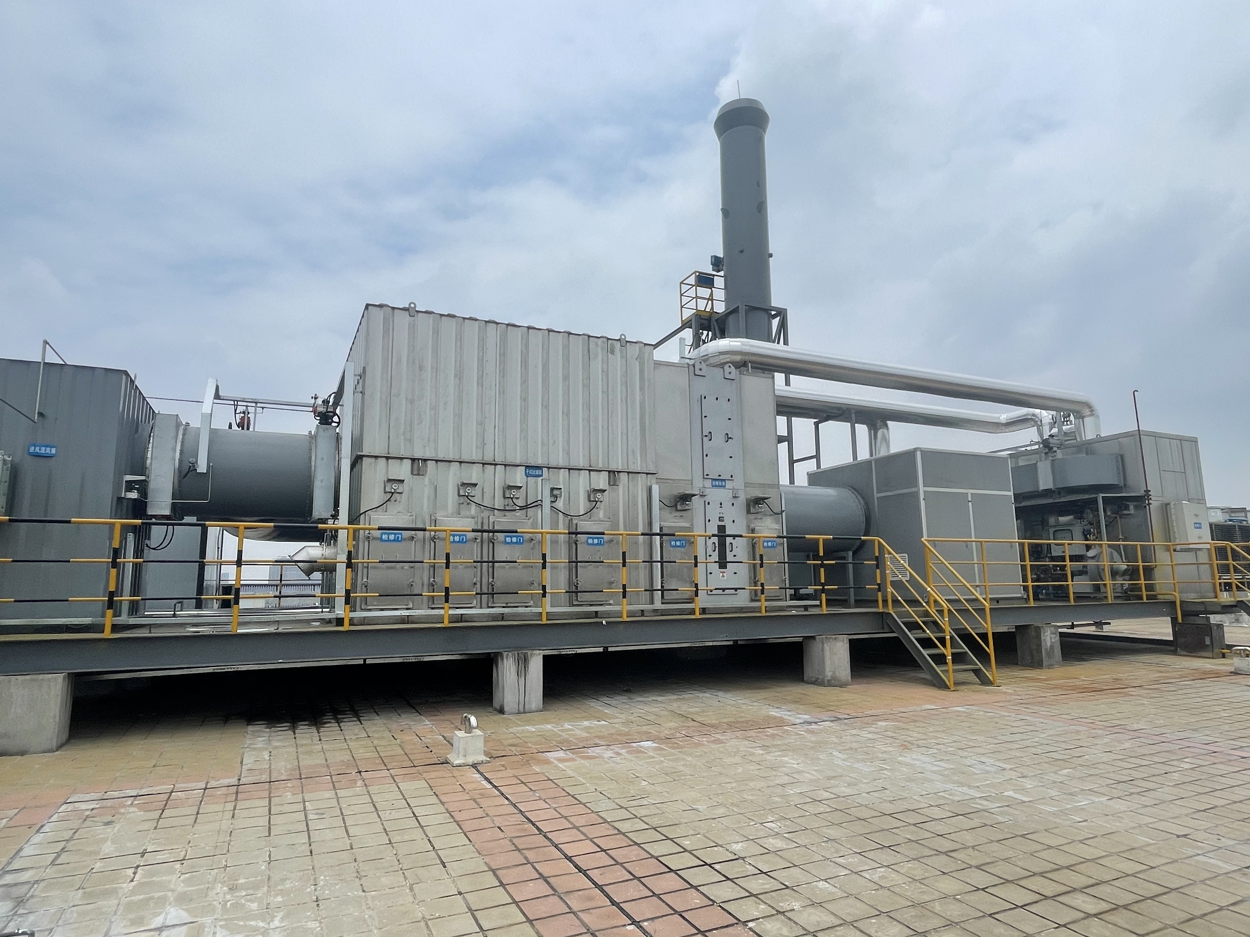 沸石濃縮轉(zhuǎn)輪+催化燃燒裝置(CO) 沸石轉(zhuǎn)輪+催化燃燒CO